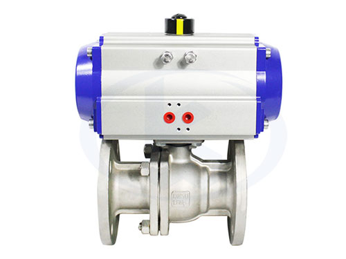 高平臺氣動法蘭球閥