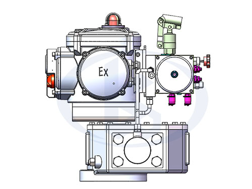 撥叉式電液執(zhí)行器結(jié)構(gòu)圖示