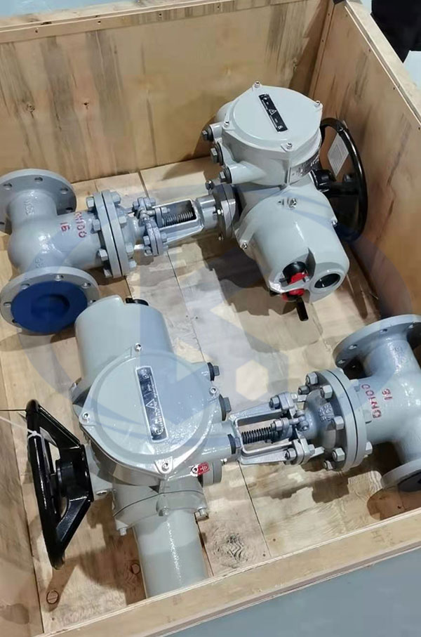 電動(dòng)閘閥打包中