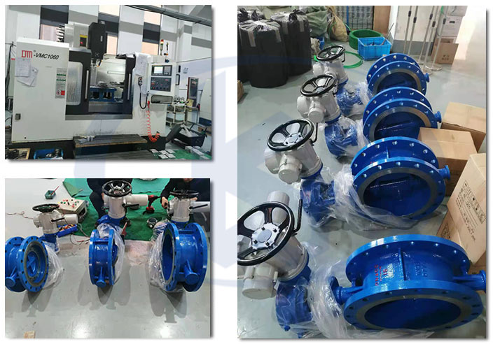 電動(dòng)三偏心蝶閥車(chē)間一角